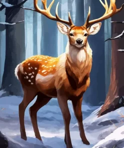 Wild Deer Animal Diamond Painting