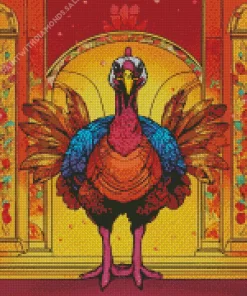 Wild Turkey Bird Art Diamond Painting