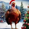 Wild Turkey Christmas Diamond Painting