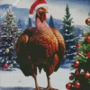 Wild Turkey Christmas Diamond Painting