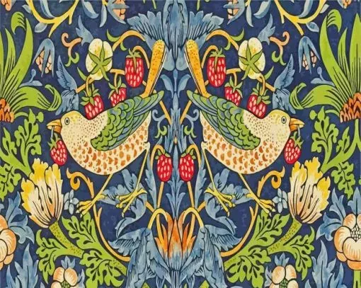 william morris strawberry thief diamond painting