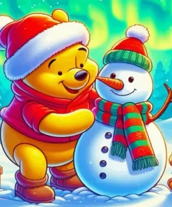 Winnie The Pooh Christmas Diamond Paintings