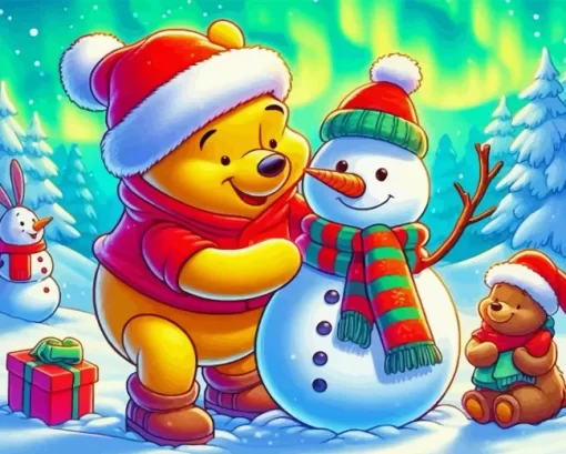 Winnie The Pooh Christmas Diamond Paintings