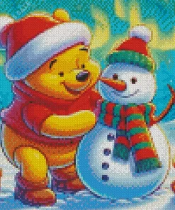 Winnie The Pooh Christmas Diamond Paintings