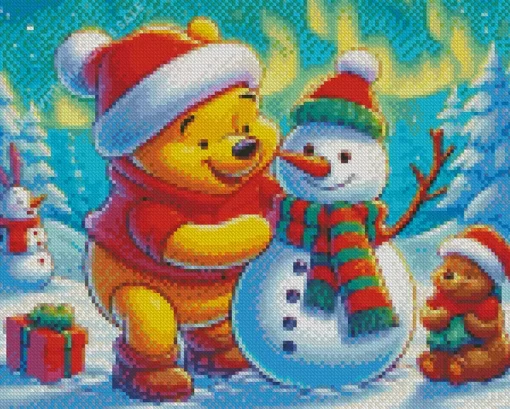 Winnie The Pooh Christmas Diamond Paintings