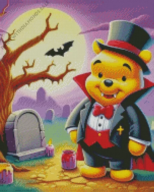 Winnie The Pooh Vampire Diamond Paintings