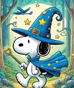 Wizard Snoopy Diamond Paintings