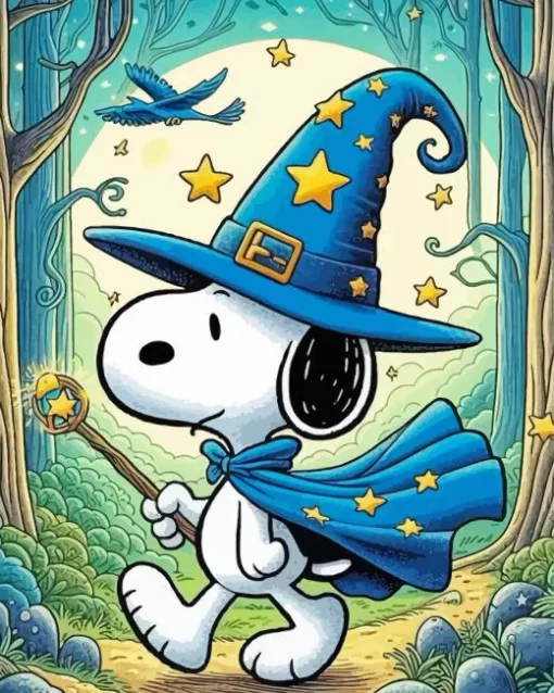 Wizard Snoopy Diamond Paintings