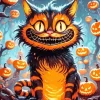 Halloween Wonderland Cat Diamond Paintings