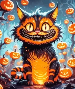 Halloween Wonderland Cat Diamond Paintings