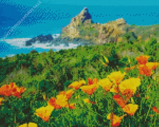 Yellow California Poppy Diamond Painting