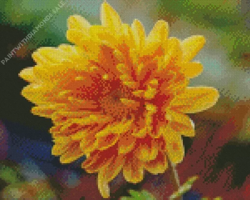 Yellow Chrysanthemum Diamond Painting