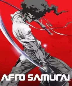 Afro Samurai Poster Diamond By Numbers