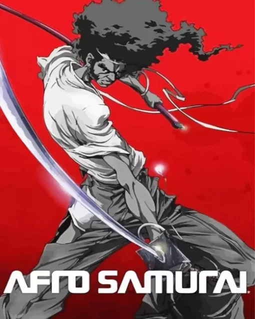 Afro Samurai Poster Diamond By Numbers