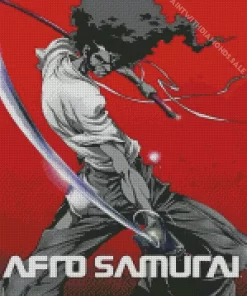 Afro Samurai Poster Diamond With Numbers