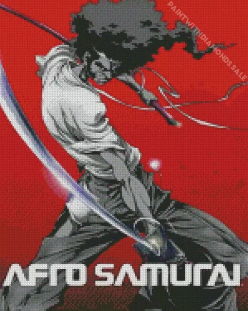 Afro Samurai Poster Diamond With Numbers