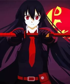 Akame Anime Character Diamond By Numbers