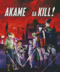 Akame Ga Kill Poster Diamond Paints