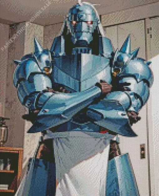 Alphonse Elric Diamond With Numbers