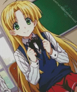 Asia Argento High School DxD Anime Diamond With Numbers