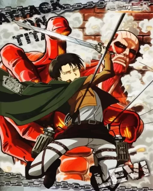 Attack On Titan Anime Diamond Paints