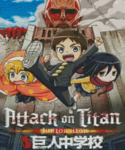 Attack On Titan Junior High Diamond With Numbers