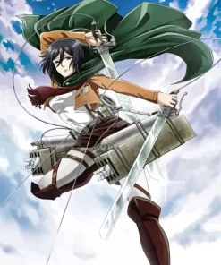 Attack On titan Mikasa Ackerman Diamond Paints