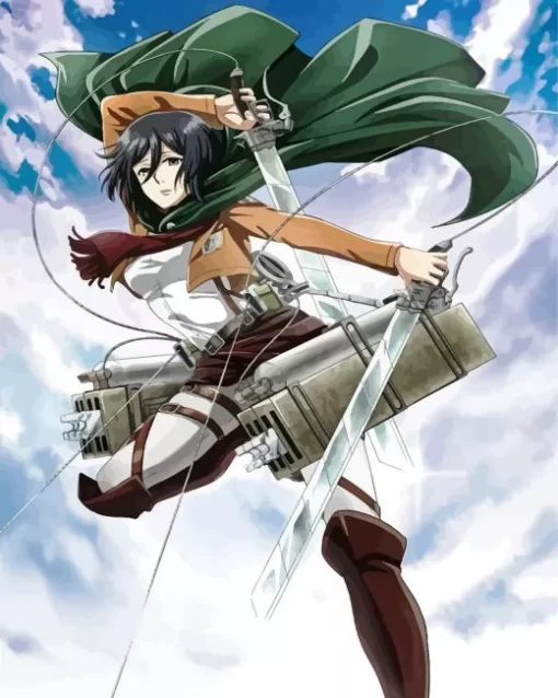 Attack On titan Mikasa Ackerman Diamond Paints