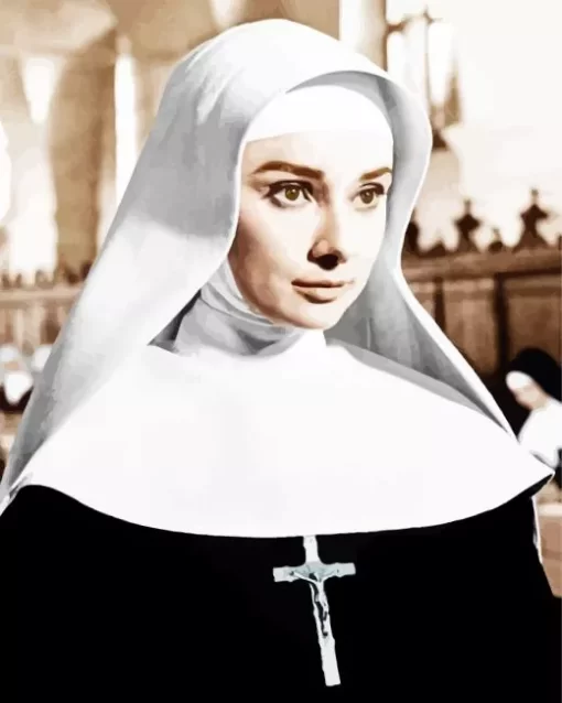 Audrey Hepburn In The Nuns Story Diamond Painting