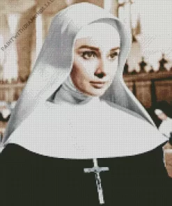 Audrey Hepburn In The Nuns Story Diamond Painting