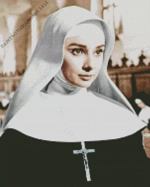 Audrey Hepburn In The Nuns Story Diamond Painting