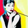 Audrey Hepburn Pop Art Diamond Painting