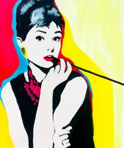 Audrey Hepburn Pop Art Diamond Painting