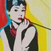 Audrey Hepburn Pop Art Diamond Painting