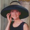 Audrey Hepburn With Hat Diamond Painting