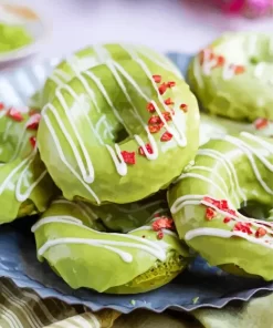 Baked Matcha Donuts Diamond Painting