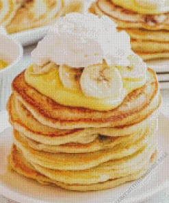 Banana Cream Pie Pancakes Diamond Painting