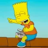 Bart Simpson Laughing Diamond Painting