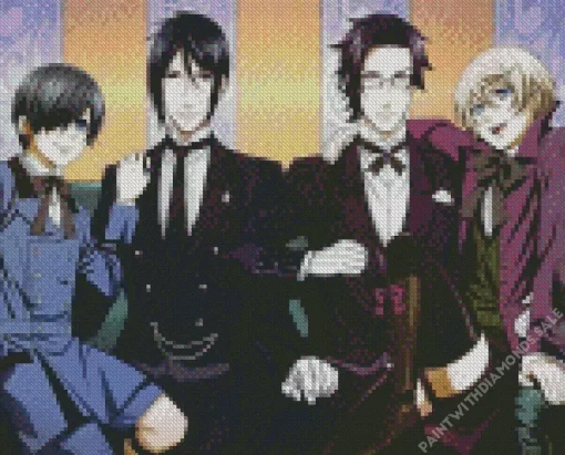 Black Butler Anime Characters Diamond Paintings