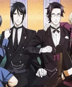 Black Butler Anime Characters Diamond With Numbers