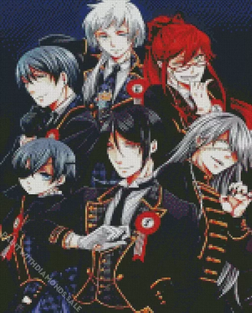 Black Butler Characters Diamond Paintings