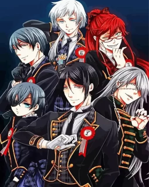 Black Butler Characters Diamond With Numbers