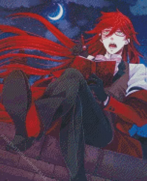 Black Butler Grell Sutcliff Diamond Paintings