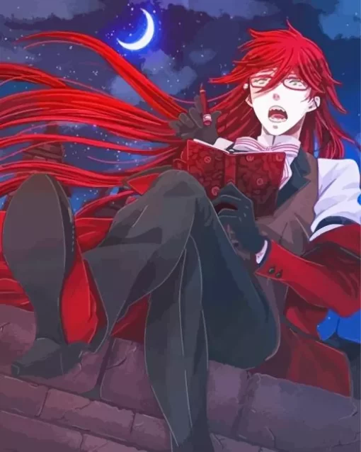 Black Butler Grell Sutcliff Diamond With Numbers