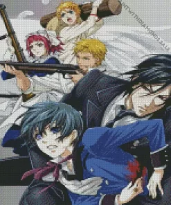 Black Butler Manga Characters Diamond Paintings