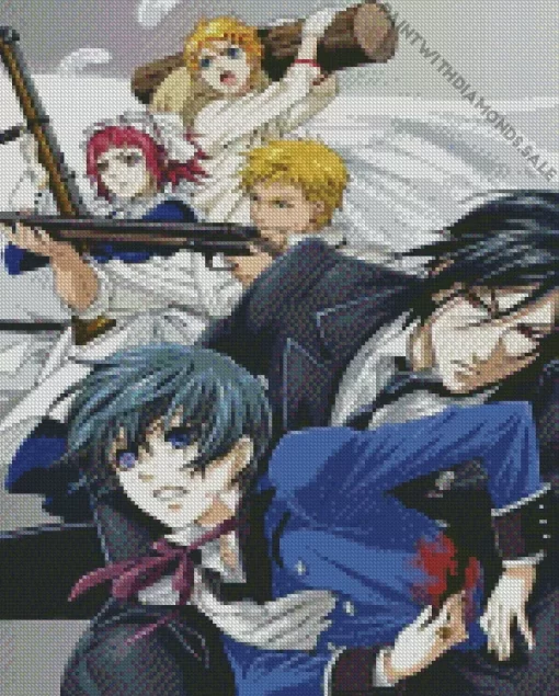 Black Butler Manga Characters Diamond Paintings