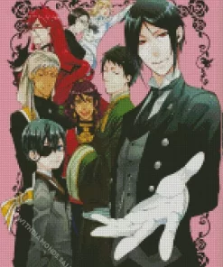 Black Butler Manga Serie Characters Diamond Paintings