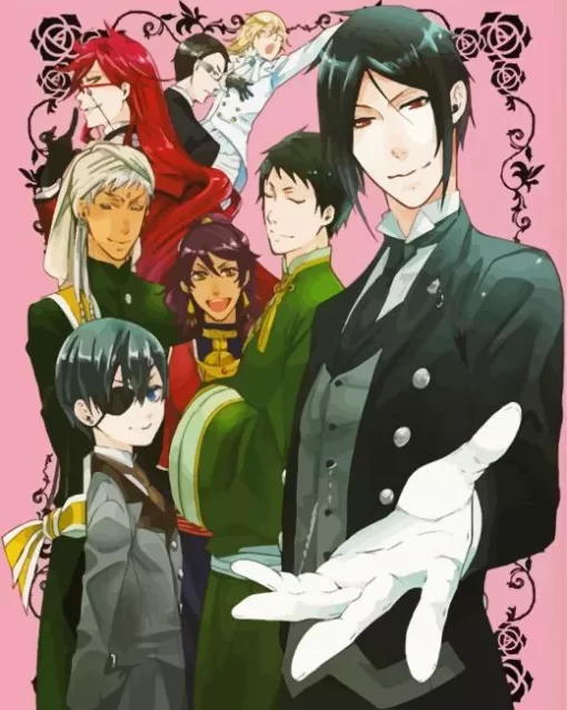 Black Butler Manga Serie Characters Diamond With Numbers