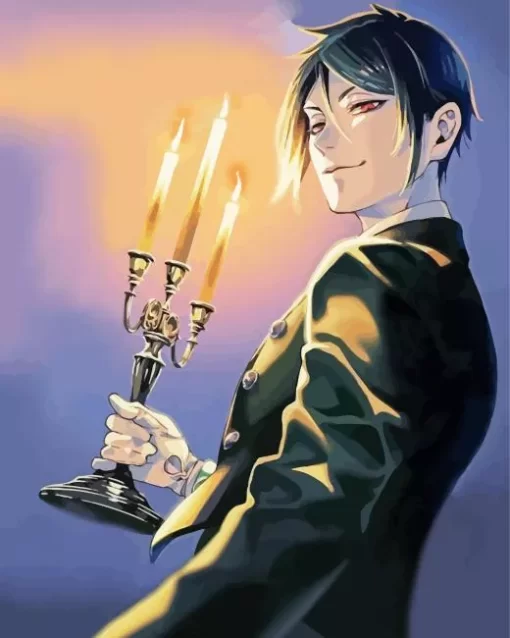 Black Butler sebastian michaelis Diamond With Numbers