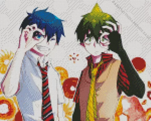 Blue Exorcist Amaimon And Rin Diamond Paints